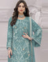 Sky Faux Georgette Palazzo Straight Closure View